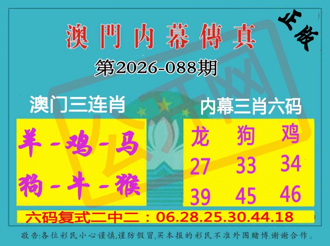 088期内幕传真三肖版[图]